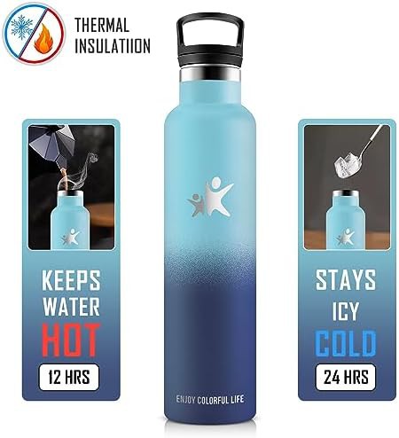 Stainless Steel Insulated Bottle with Straw 1 L — photo 3