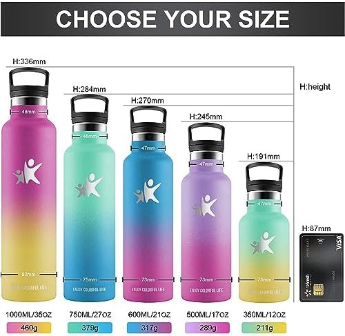 Stainless Steel Insulated Bottle with Straw 1 L — photo 5