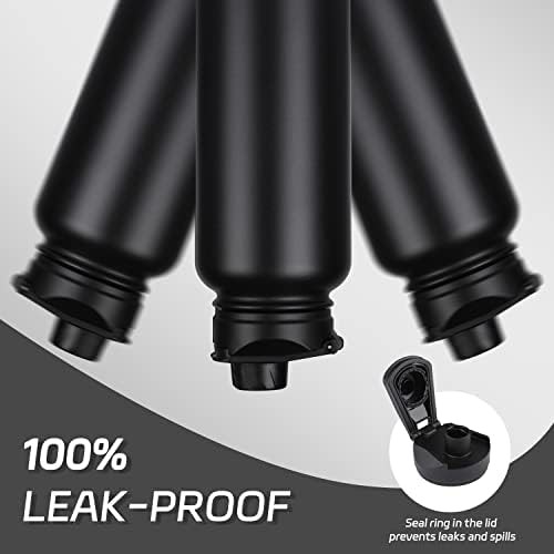 Black leakproof sports thermo mug 40 oz — photo 4