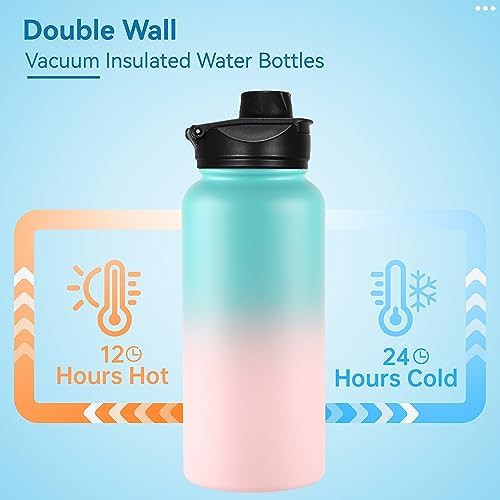 Stainless steel vacuum travel bottle 4 pack — photo 3