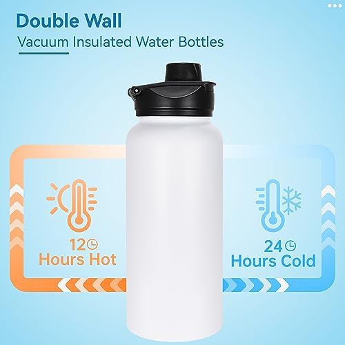 Wide mouth insulated sports bottle 4 pack — photo 3