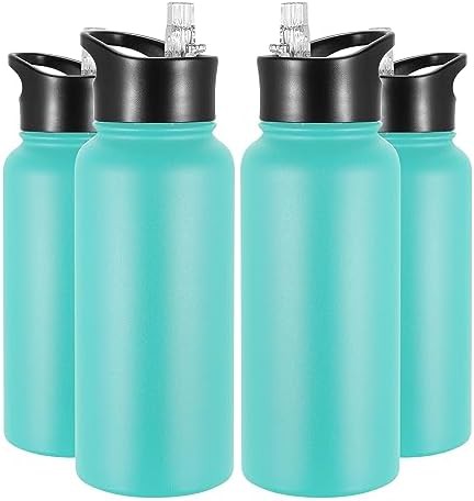 Metal sports water bottle 4 pack
