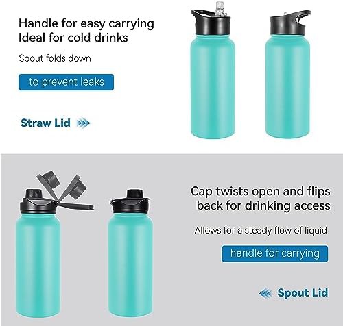 Metal sports water bottle 4 pack — photo 5
