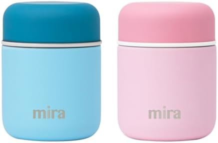 Two pack compact vacuum food jars 9 oz