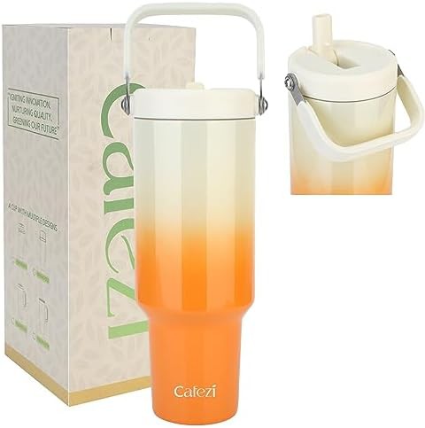 Office tumbler 40 oz with top handle