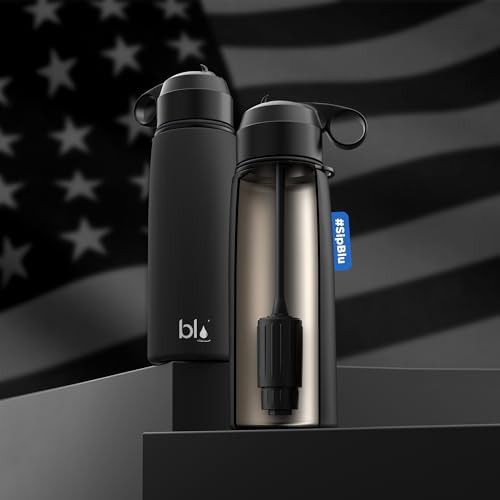 Black regular filter water flask 26oz