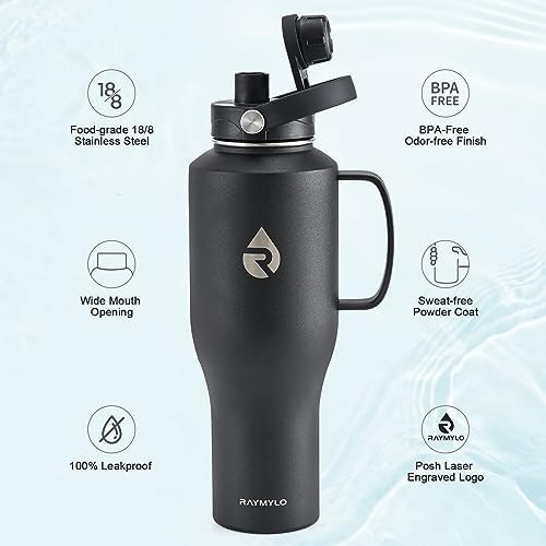 Insulated Straw Lid Water Bottle 40 oz — photo 4