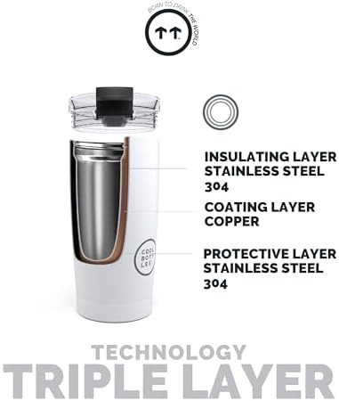 Mono white stainless steel thermal cup — photo 5