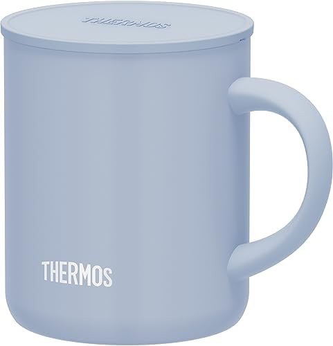 Ash blue stainless steel insulated mug 350 ml