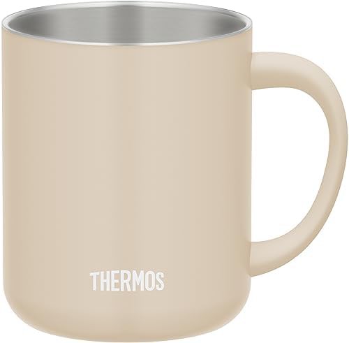 Beige vacuum insulated mug with lid 450ml — photo 3