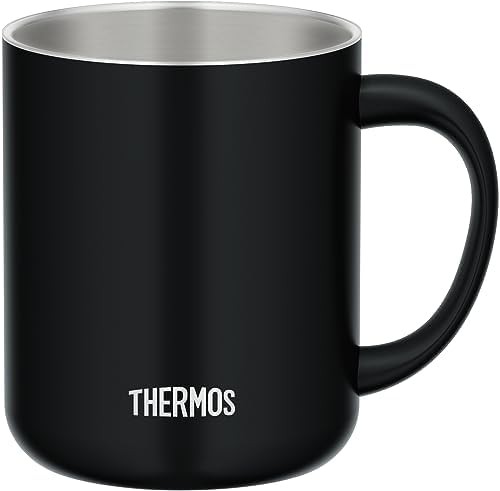 Smoke black stainless steel insulated mug 450 ml — photo 3