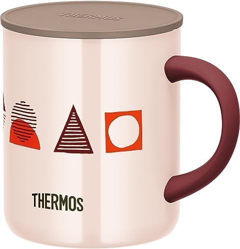Pink pattern vacuum insulated mug 350ml