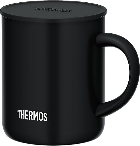 Smoke black stainless steel travel mug 350 ml
