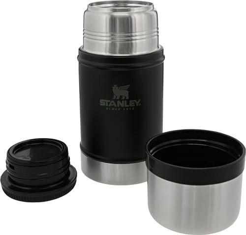 Matte black large food jar 24 oz — photo 3