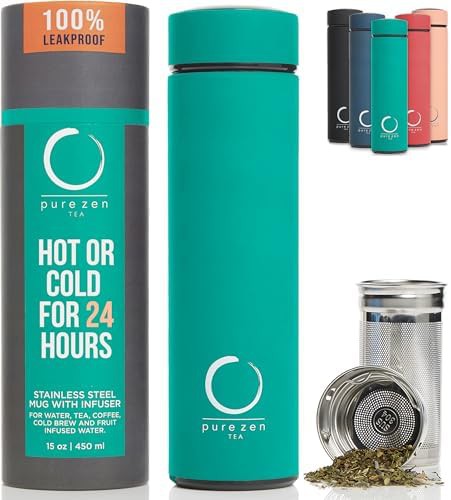 Insulated Tea Infuser Bottle 15 oz