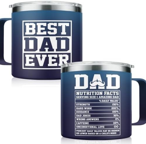 Insulated Coffee Mug with Handle 14 oz