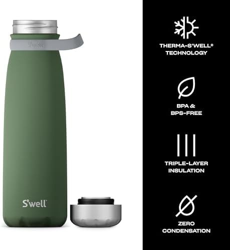 Green jasper traveler bottle 40oz with handle — photo 3
