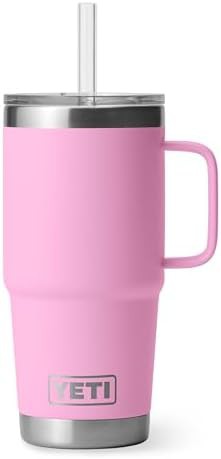 Power pink 25 oz tumbler with handle