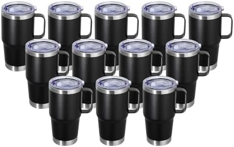Black Insulated Tumbler Bulk 12 Pack