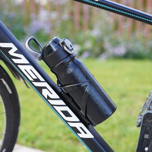 18 oz Water Bottle with Straw & Handle steel — photo 5