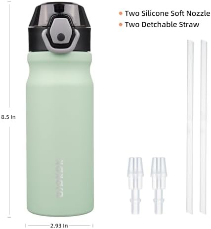 18 oz Water Bottle with Straw & Handle — photo 4