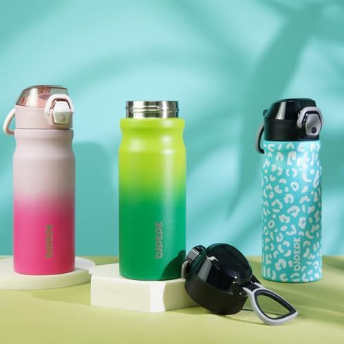 18 oz Water Bottle with Straw & Handle stainless-steel-water-bottle-straw-handle — photo 5