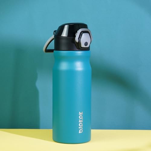 18 oz Water Bottle with Straw & Handle stainless-steel-water-bottle-straw-straw — photo 5