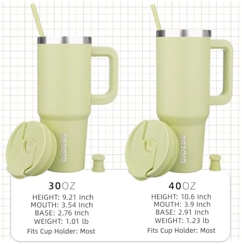 40 oz Insulated Tumbler with Handle & Straw insulated-tumbler-handle-straw-insulated — photo 4