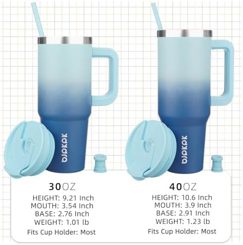 30 oz Insulated Tumbler with Handle & Straw — photo 4