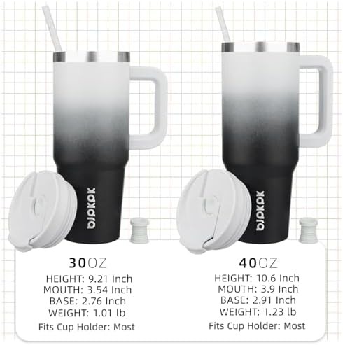 40 oz Insulated Tumbler with Handle & Straw — photo 4