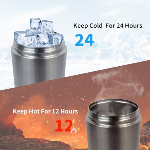 Insulated stainless steel protein shaker 20 oz — photo 3