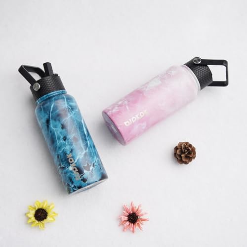 2 Pack 32oz Insulated Water Bottles with Straw Lids — photo 5
