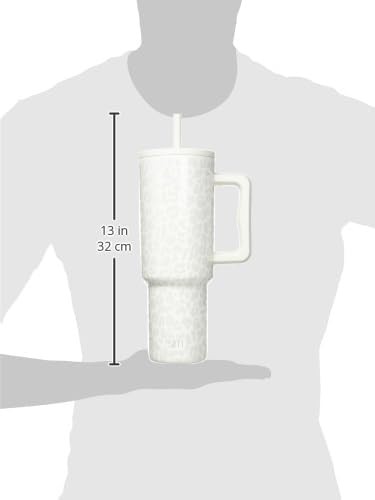 Leopard pattern tumbler with handle 40 oz — photo 3