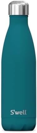 Peacock blue travel bottle 17oz