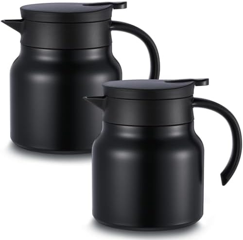 Black 27 oz thermal coffee carafe pitcher
