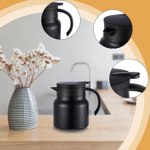 Black 27 oz thermal coffee carafe pitcher — photo 3