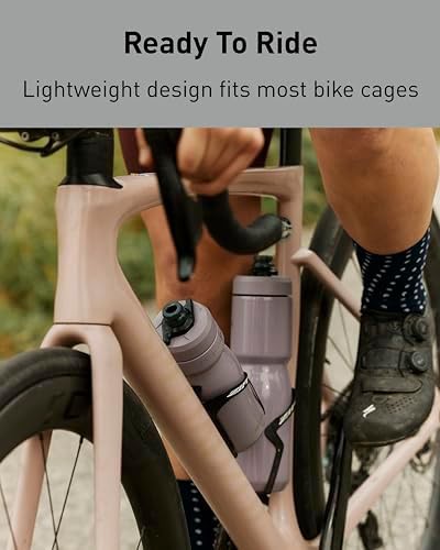 Black stainless steel cycling bottle 18 oz — photo 4