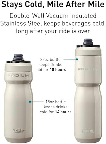Black stainless steel cycling bottle 18 oz — photo 5