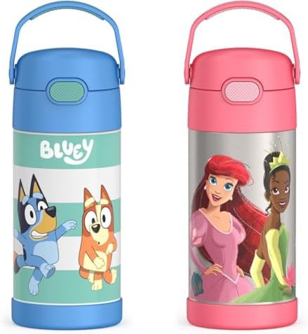 Patterned Funtainer straw bottle 12oz 2-pack
