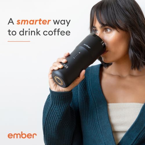 Slate black smart travel mug with tracking — photo 3