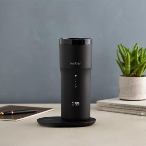 Slate black smart travel mug with tracking — photo 5