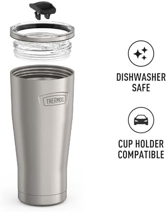 Matte stainless icon tumbler with slide lock 24oz — photo 3