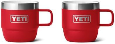 Rescue red 6 oz stackable mug set