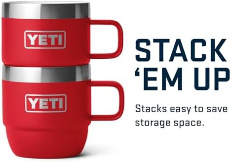 Rescue red 6 oz stackable mug set — photo 5