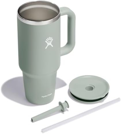 Agave Green Travel Tumbler with Handle 40 oz — photo 5