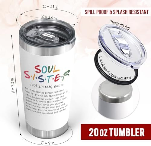 Friendship gift stainless steel 20 oz tumbler — photo 3