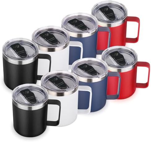 Assorted camping coffee mug 14 oz 8 pack