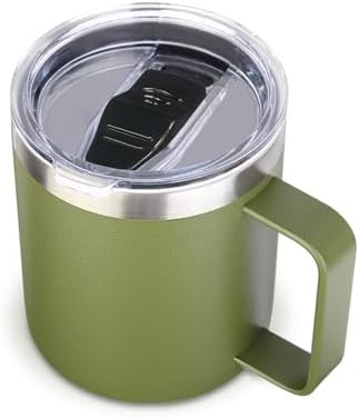 Army green leakproof travel mug 14 oz