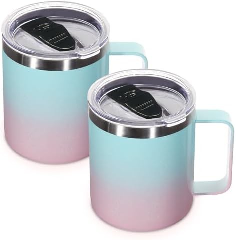 Green pink tumbler 14 oz 2 pack