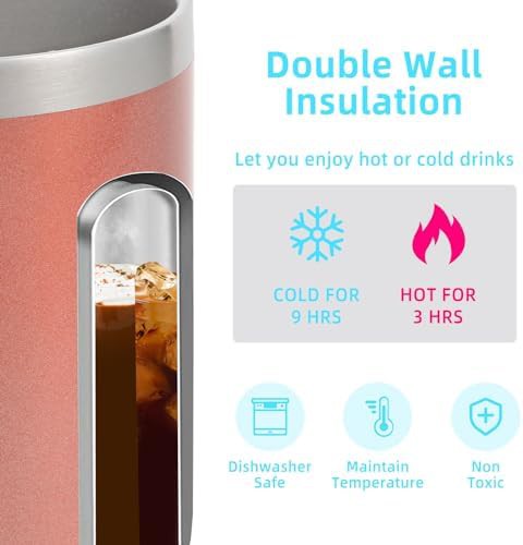 Rose gold tumbler mug 14 oz — photo 3